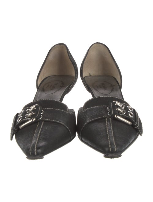 Prada Leather D'Orsay Pumps