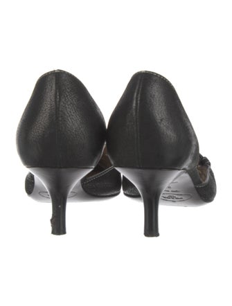 Prada Leather D'Orsay Pumps