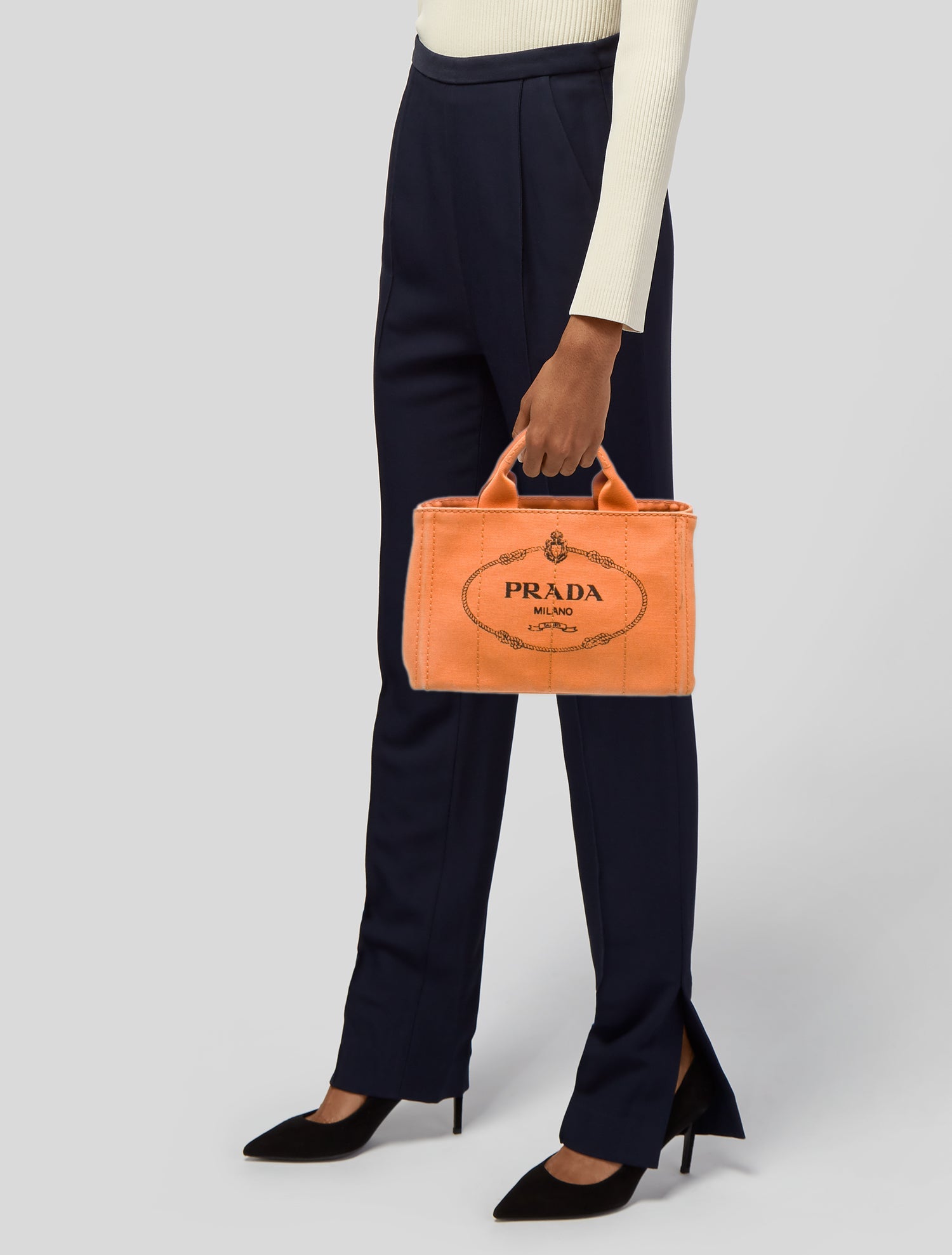 Prada Signature Top Handle Bag