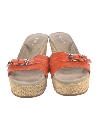 Prada Leather Espadrilles