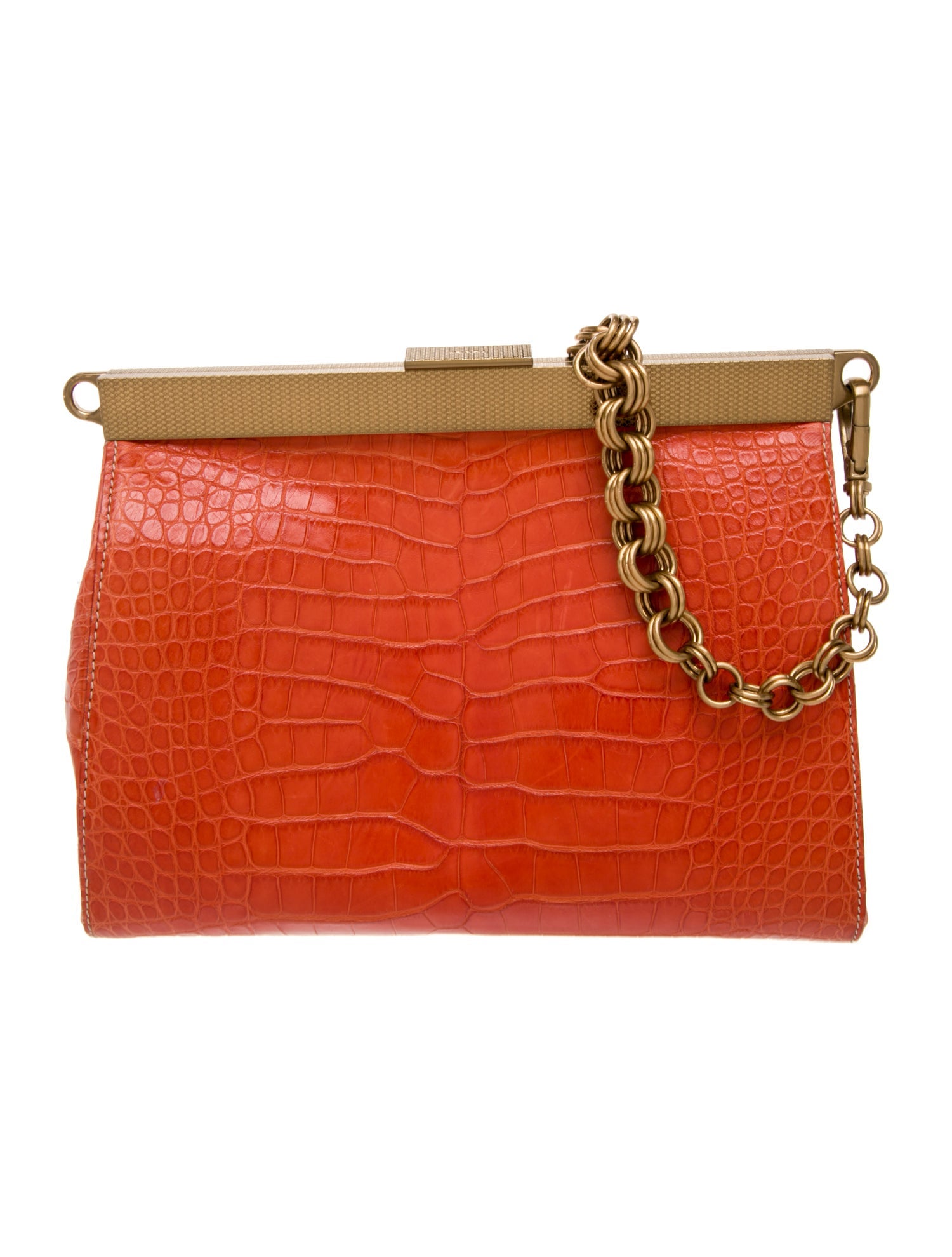 Prada Enameled Metal Triangle Frame