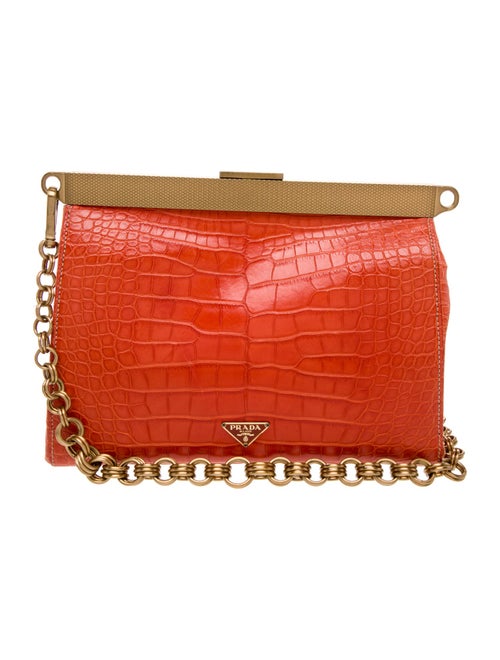 Prada Enameled Metal Triangle Frame