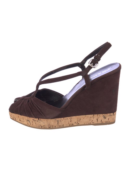 Prada Suede Slingback Sandals