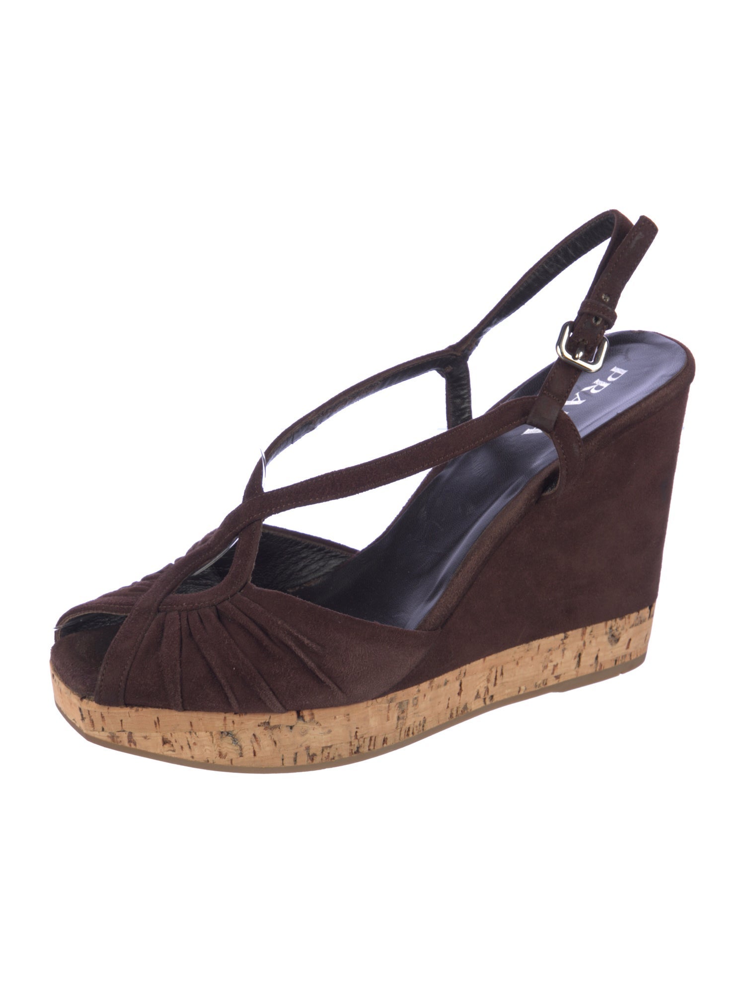 Prada Suede Slingback Sandals