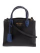 Prada Saffiano Cuir Leather Side Pleat Tote