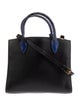 Prada Saffiano Cuir Leather Side Pleat Tote