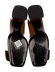 Prada Patent Leather Leather Trim Embellishment Pumps