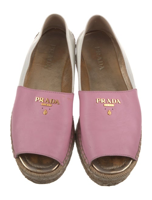 Prada Leather Espadrilles