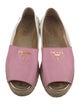 Prada Leather Espadrilles