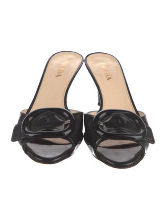 Prada Patent Leather Slides