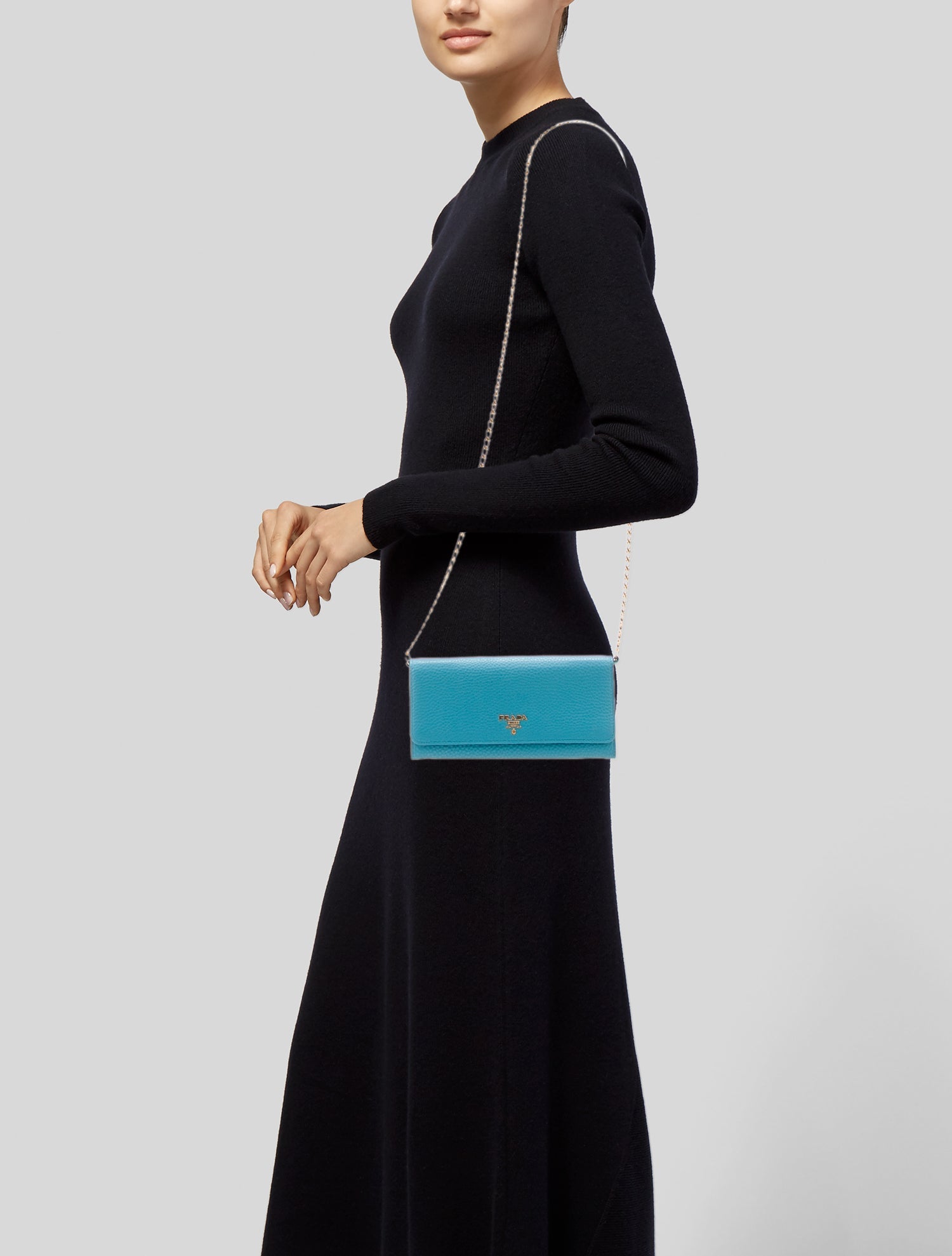 Prada Saffiano Leather Metal