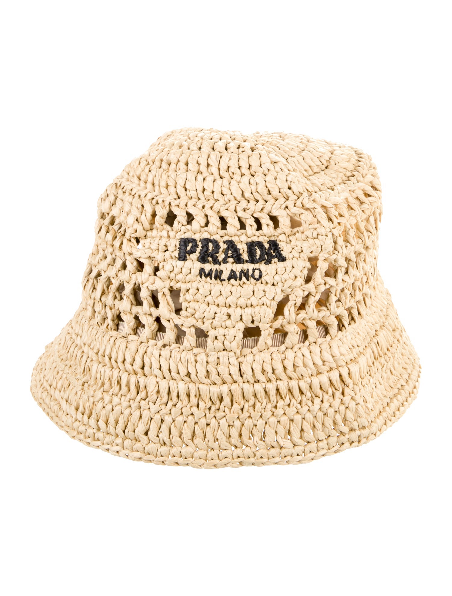 Prada Raffia Bucket Hat