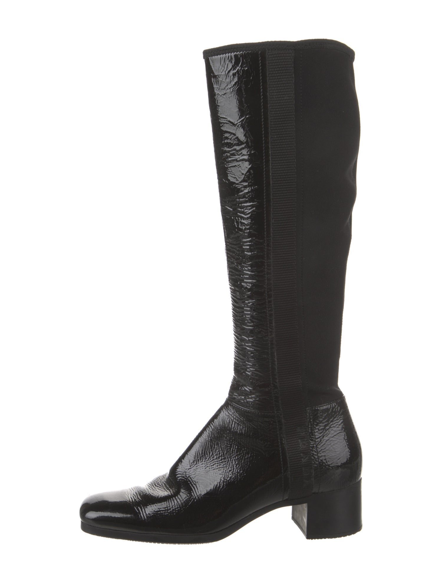 Prada Patent Leather Riding Boots