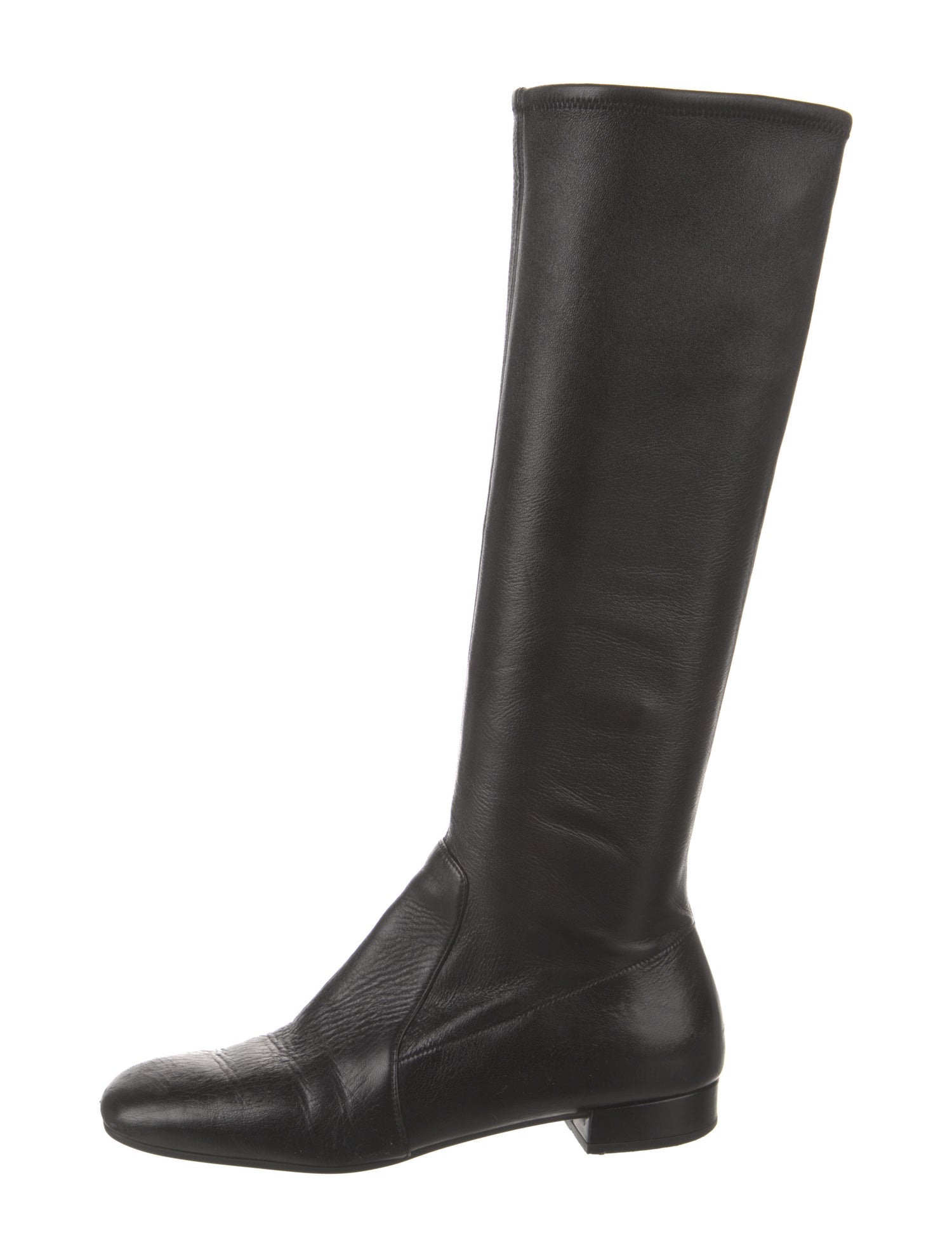 Prada Leather Riding Boots