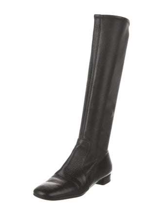 Prada Leather Riding Boots