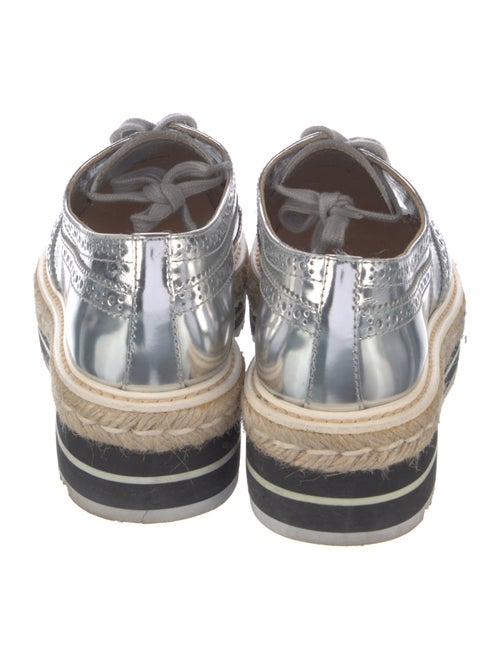 Prada Patent Leather Lasercut Accents Oxfords