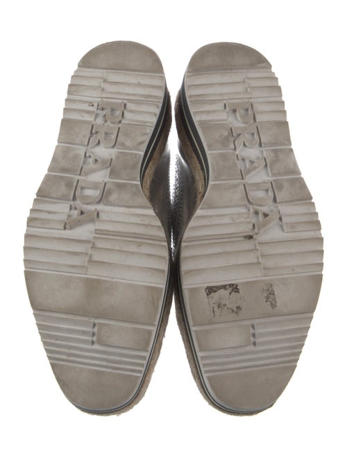 Prada Patent Leather Lasercut Accents Oxfords