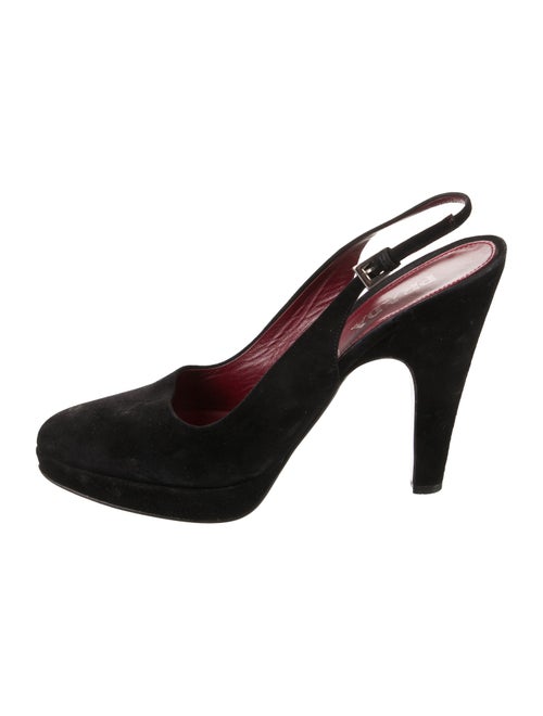 Prada Suede Slingback Pumps