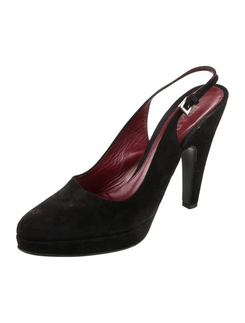 Prada Suede Slingback Pumps
