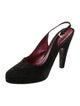 Prada Suede Slingback Pumps