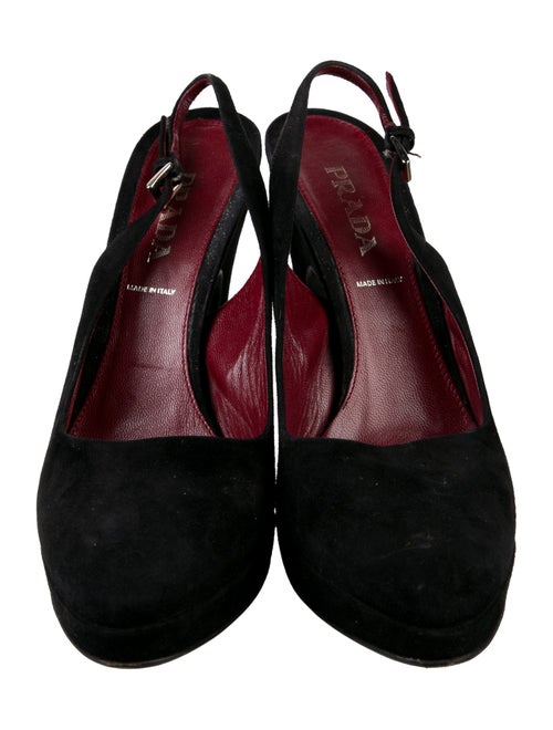 Prada Suede Slingback Pumps