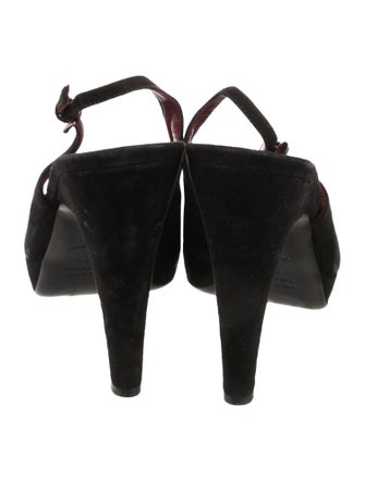 Prada Suede Slingback Pumps