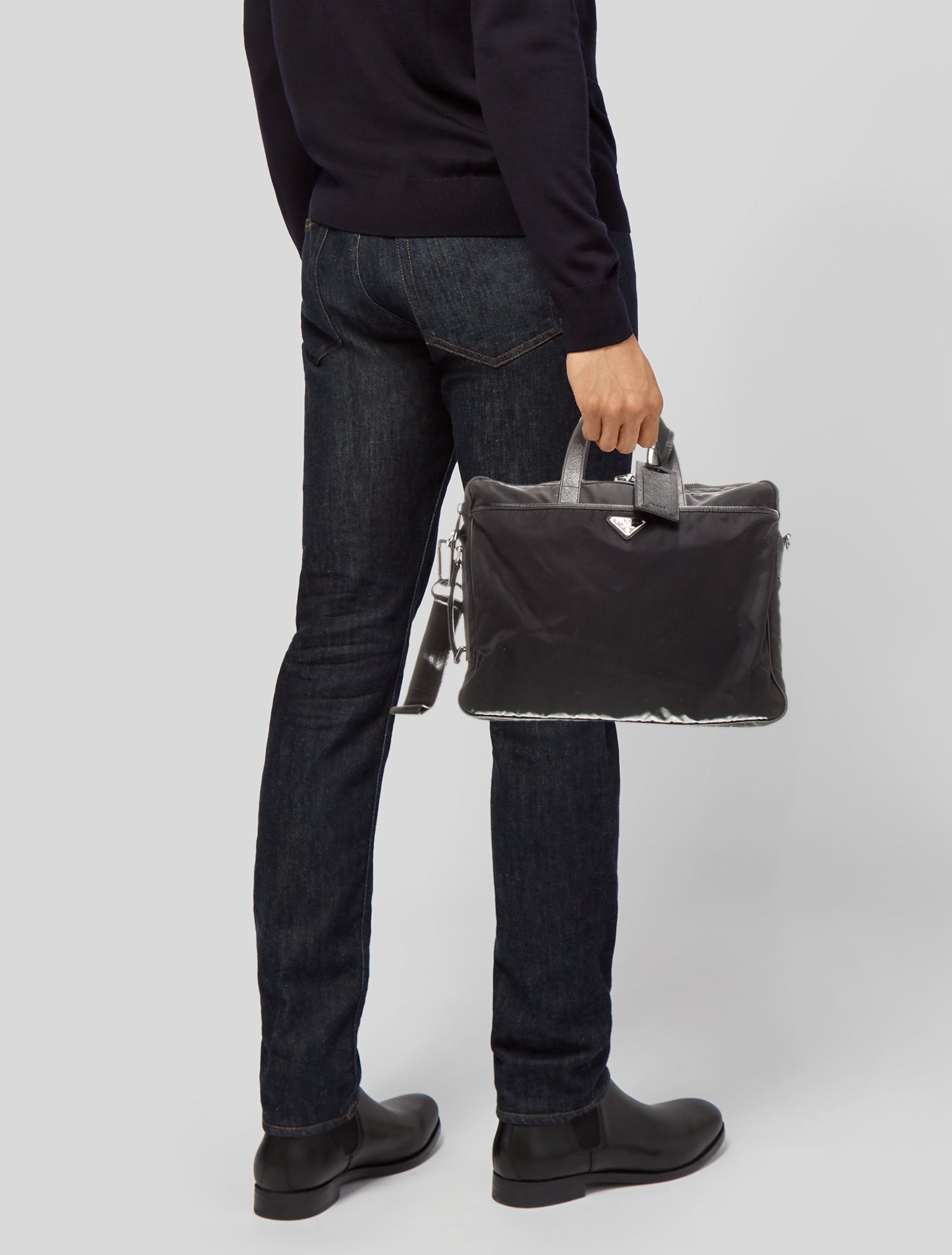 Prada Saffiano Leather Weekender Bag