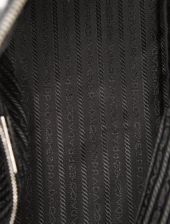 Prada Enameled Metal Triangle Top Handle Bag