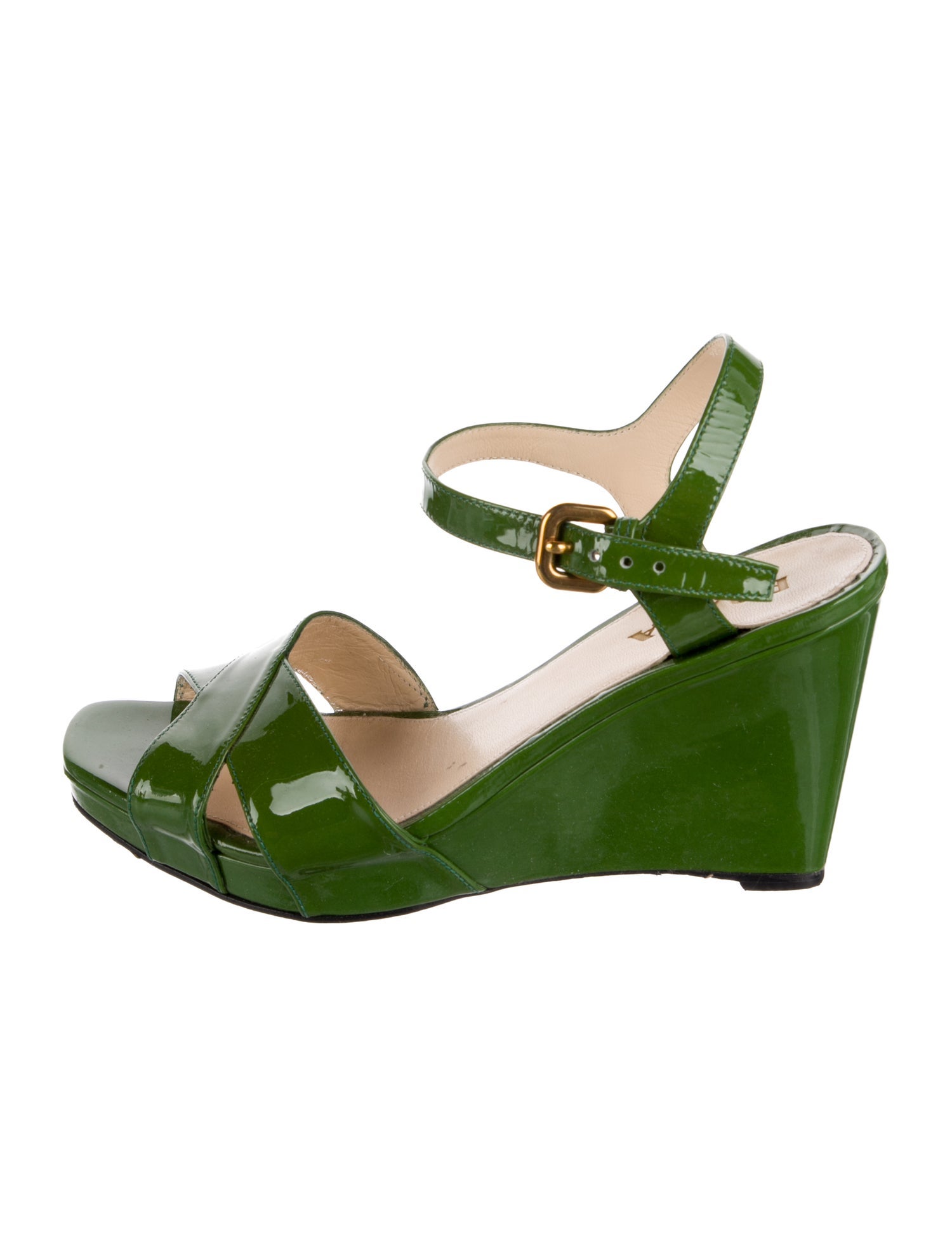 Prada Patent Leather Sandals