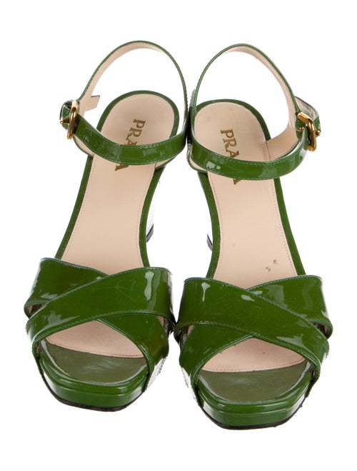 Prada Patent Leather Sandals