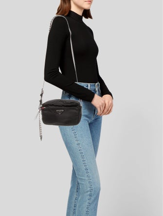 Prada Vela Nylon Crossbody Bag