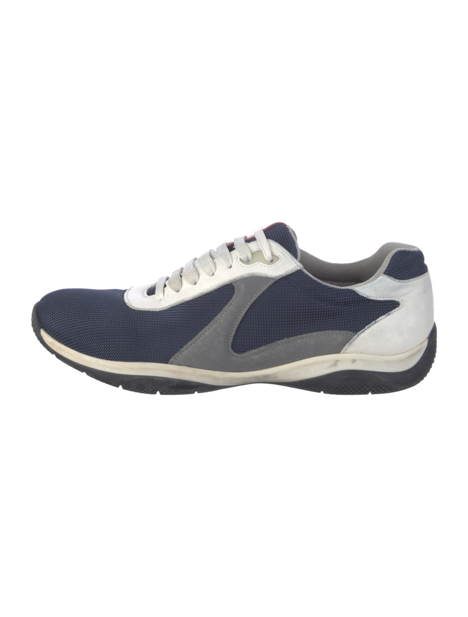 Prada Mesh Colorblock Pattern Sneakers