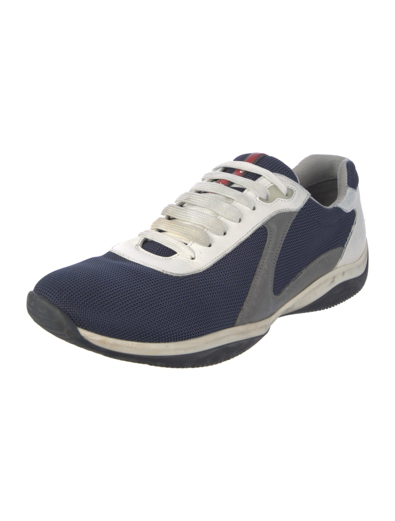 Prada Mesh Colorblock Pattern Sneakers