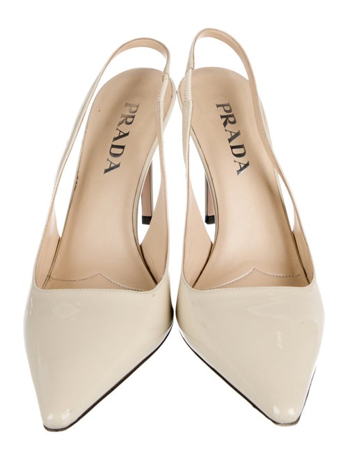 Prada Patent Leather Slingback Pumps