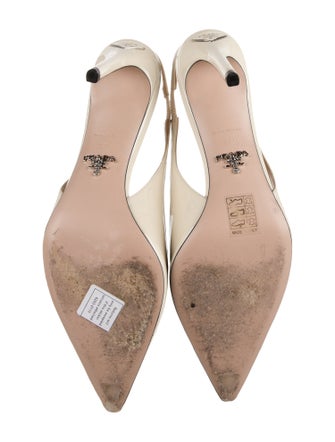 Prada Patent Leather Slingback Pumps
