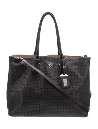 Prada City Calf Leather Top Handle Bag