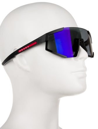Prada Shield Mirrored Sunglasses