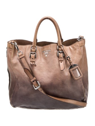 Prada Glace Calf Leather Top Handle Bag