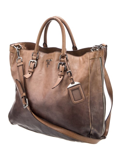 Prada Glace Calf Leather Top Handle Bag