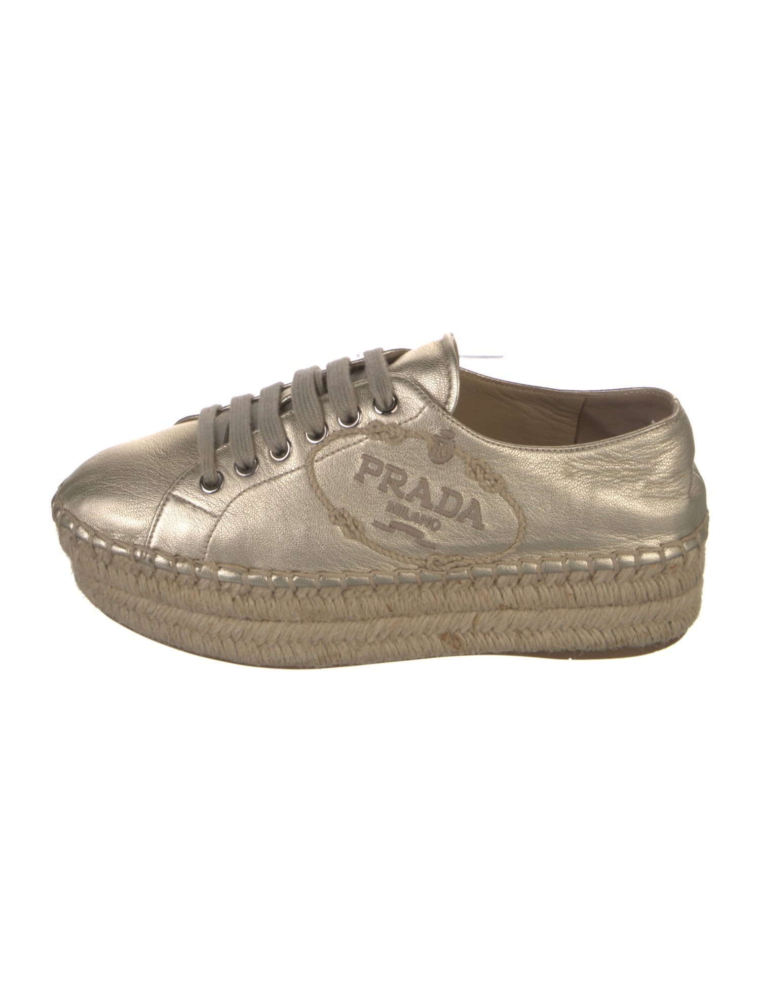 Prada Leather Espadrilles