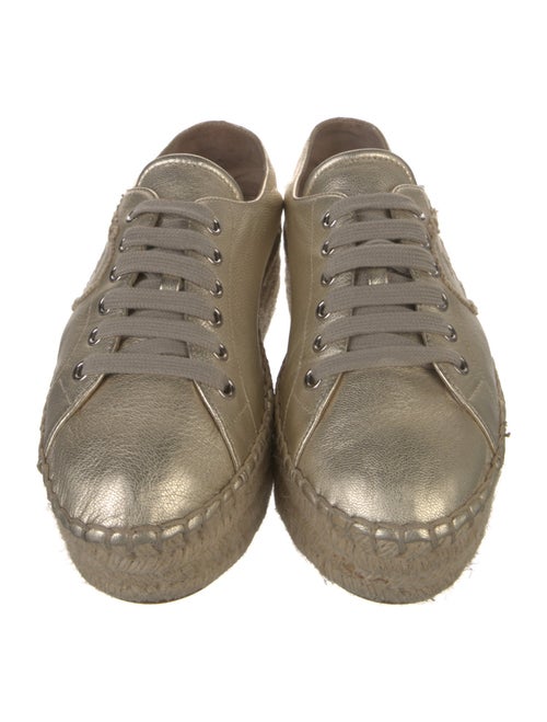 Prada Leather Espadrilles