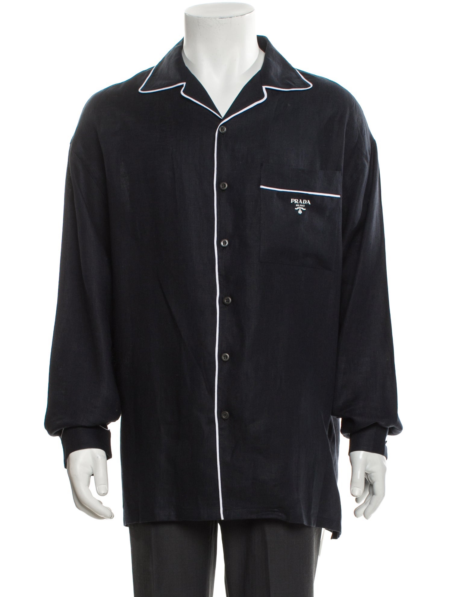 Prada 2022 Signature Logo Pajama Top w/ Tags