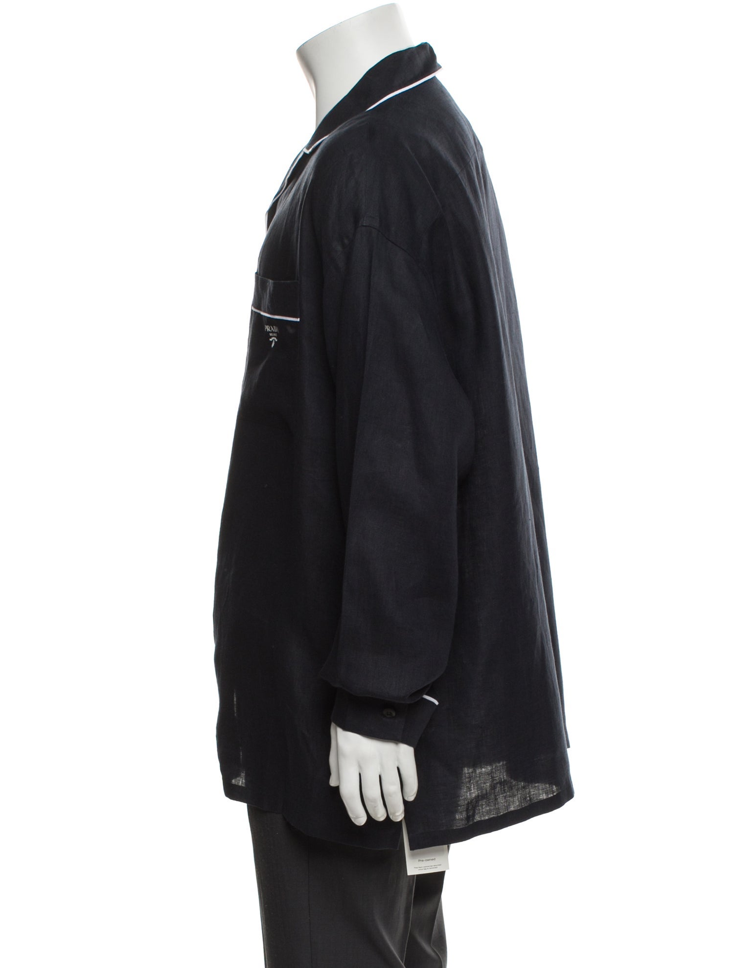 Prada 2022 Signature Logo Pajama Top w/ Tags