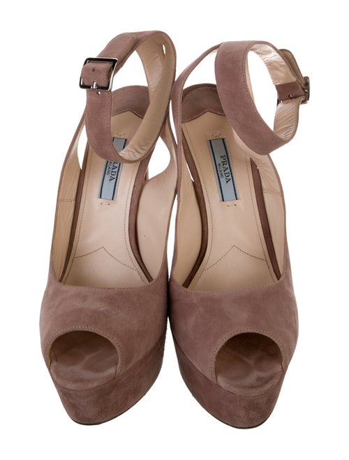 Prada Suede Slingback Pumps