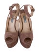 Prada Suede Slingback Pumps