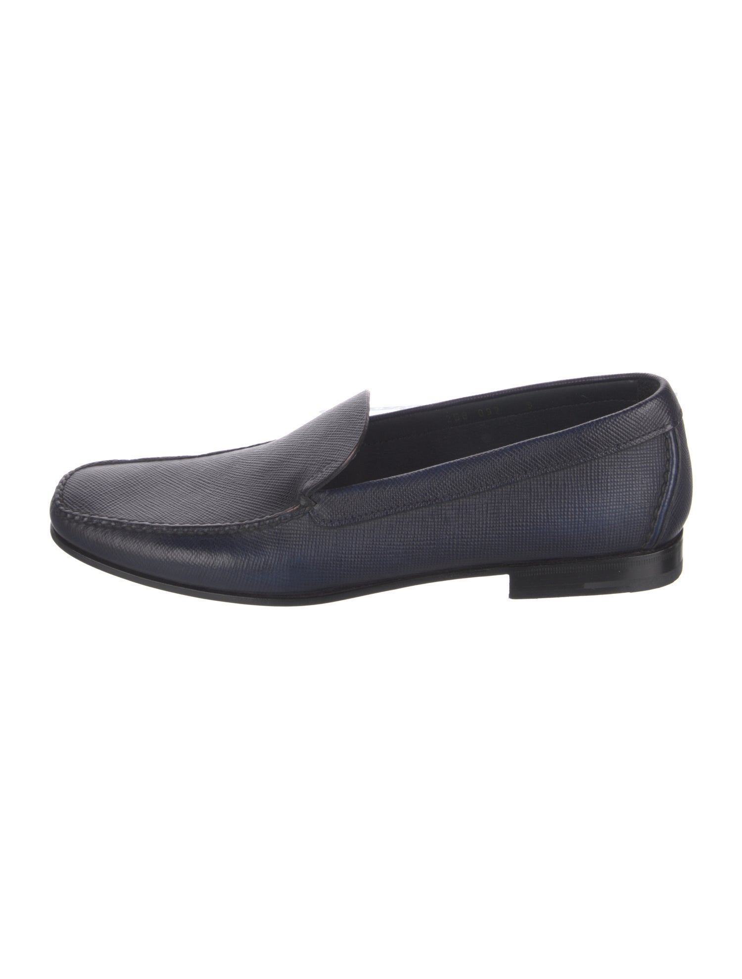 Prada Vitello Daino Leather Leather Dress Loafers