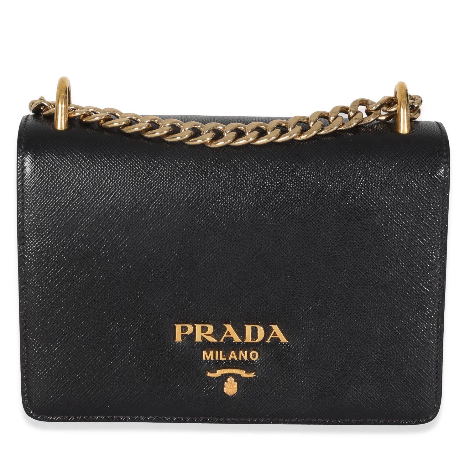 Prada Saffiano Lux Chain Shoulder Bag