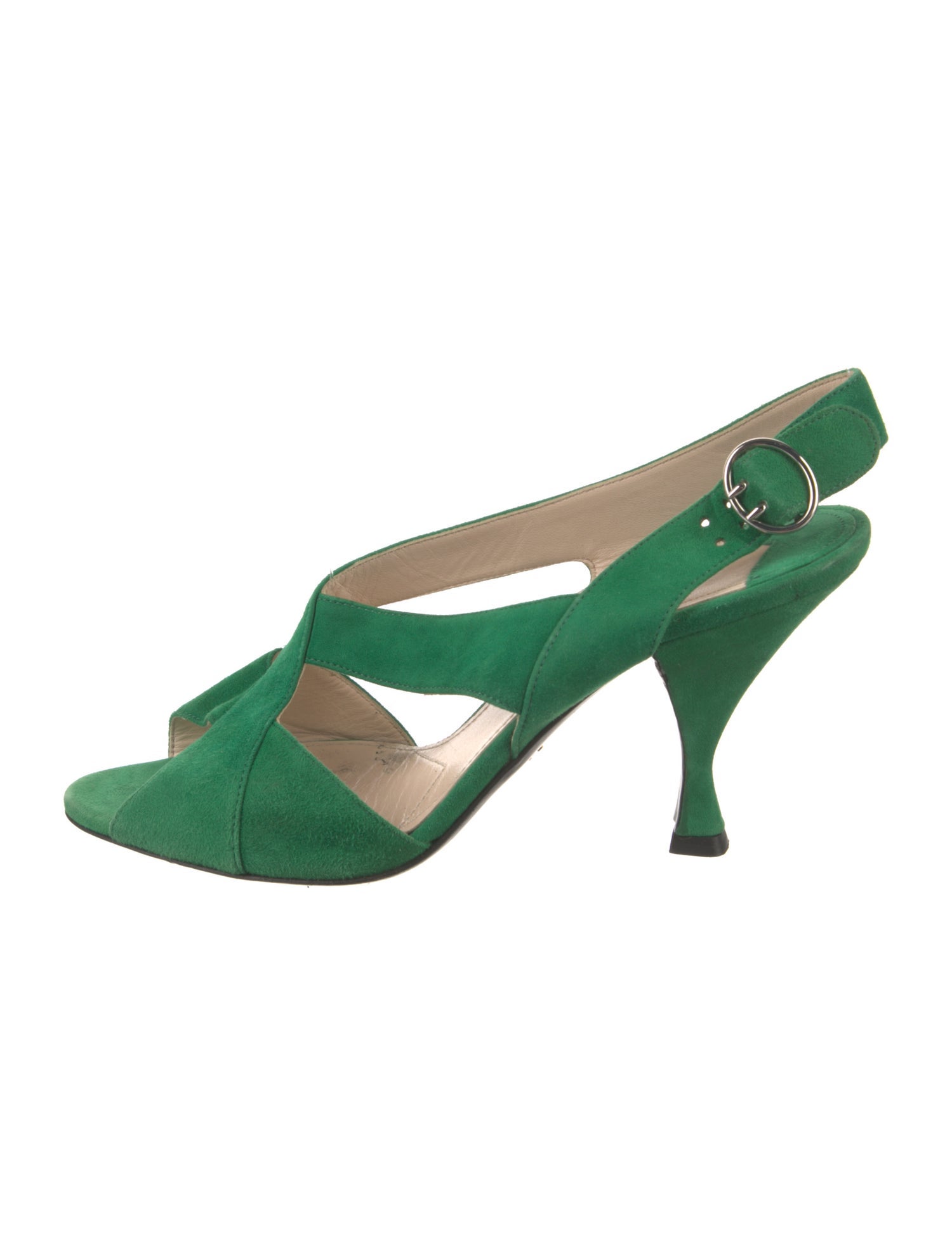 Prada Suede Slingback Sandals