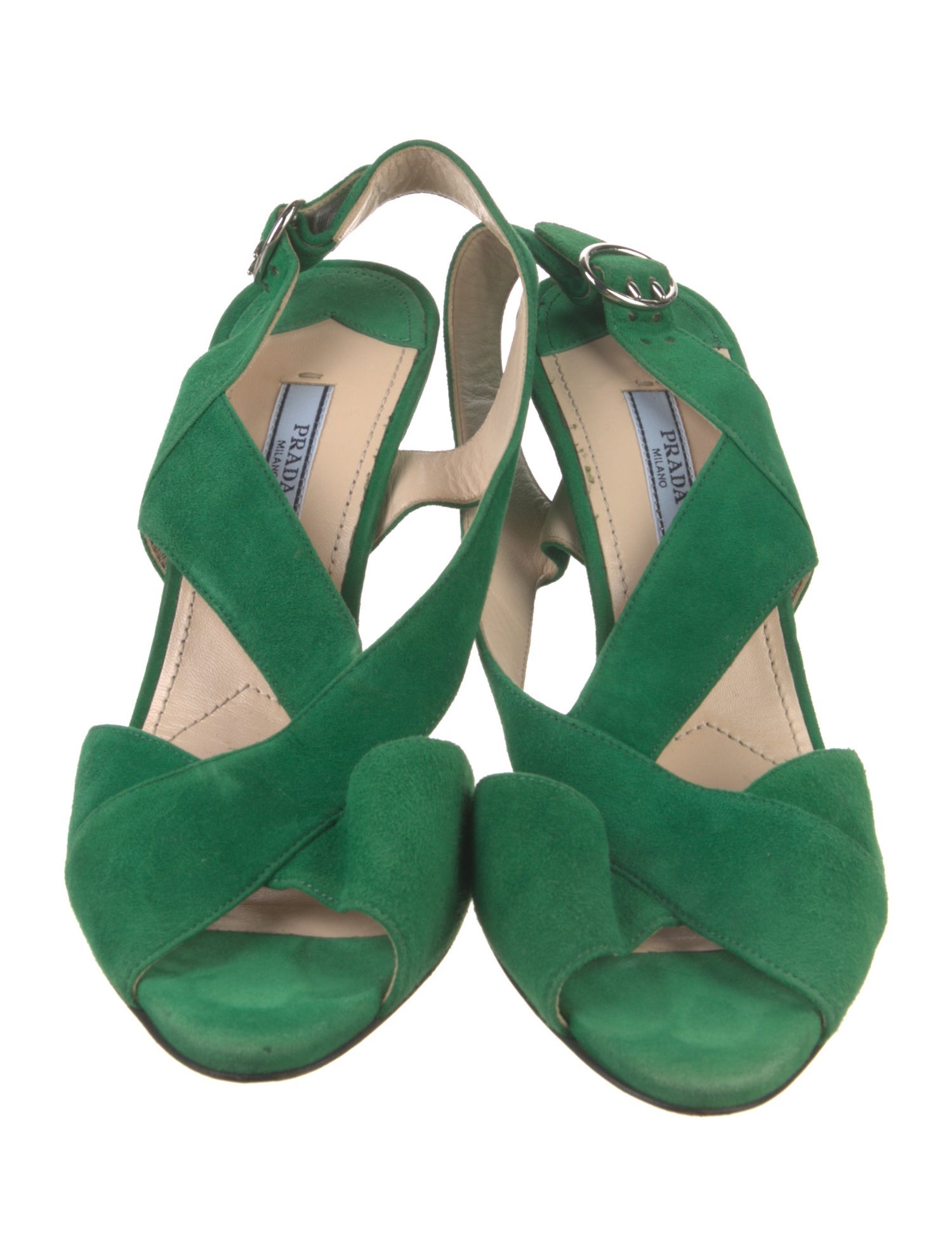 Prada Suede Slingback Sandals