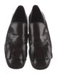 Prada Leather Fringe Trim Accent Loafers